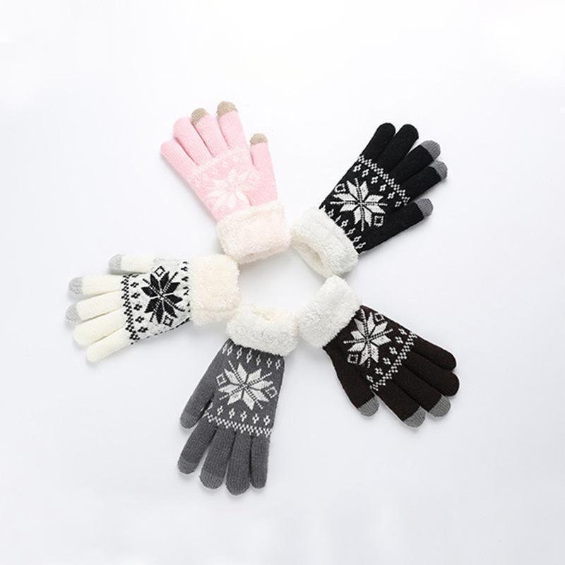 Guantes con pantalla táctil de lana extracaliente