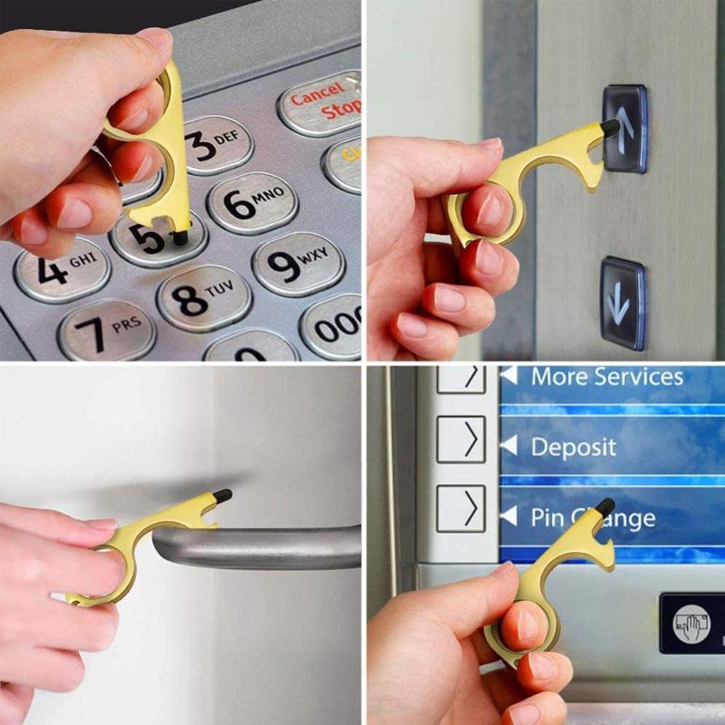 Herramientas de apertura de puerta sin contacto con llavero colgante