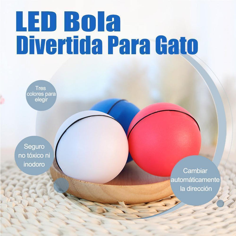 LED Bola divertida para gato, 3 colores