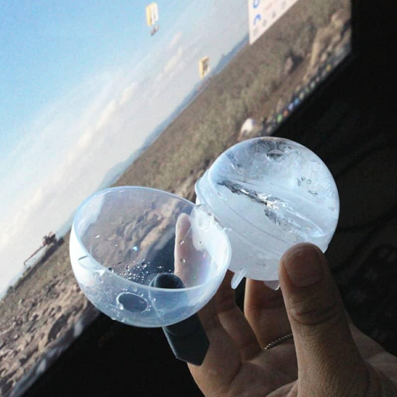 Molde de hielo esférico creativo de bricolaje