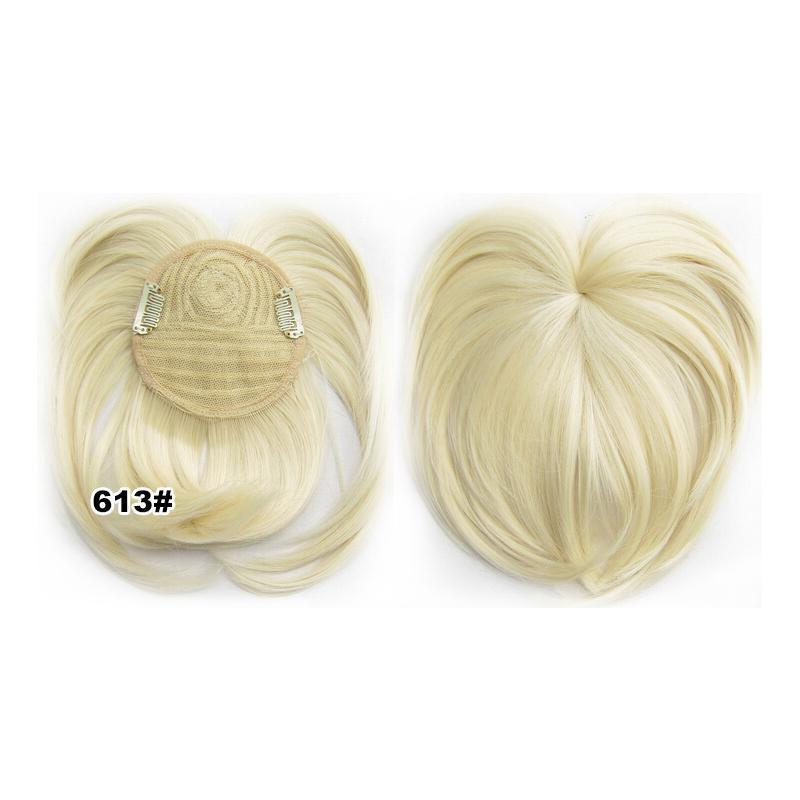 Topper para el cabello con clip sedoso