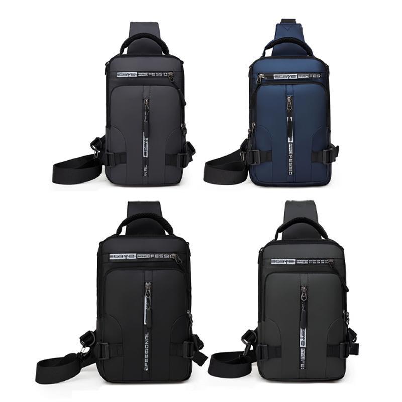 Bolsa de hombro multiusos con puerto de carga