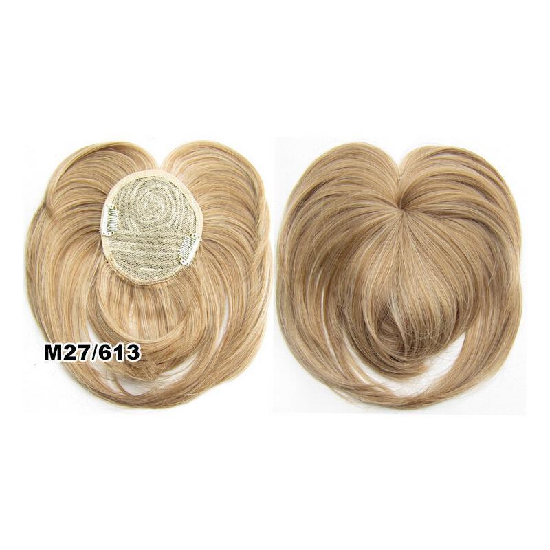 Topper para el cabello con clip sedoso