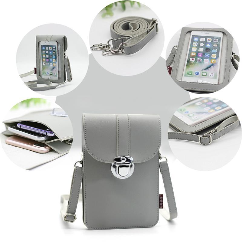 Bolsa de cambio de cuero de PU tocable