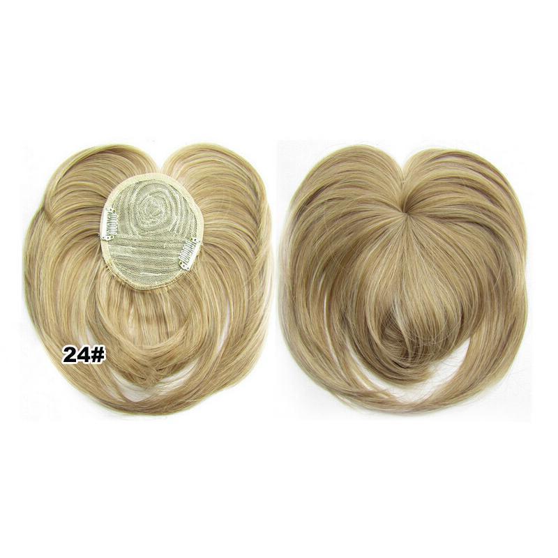 Topper para el cabello con clip sedoso