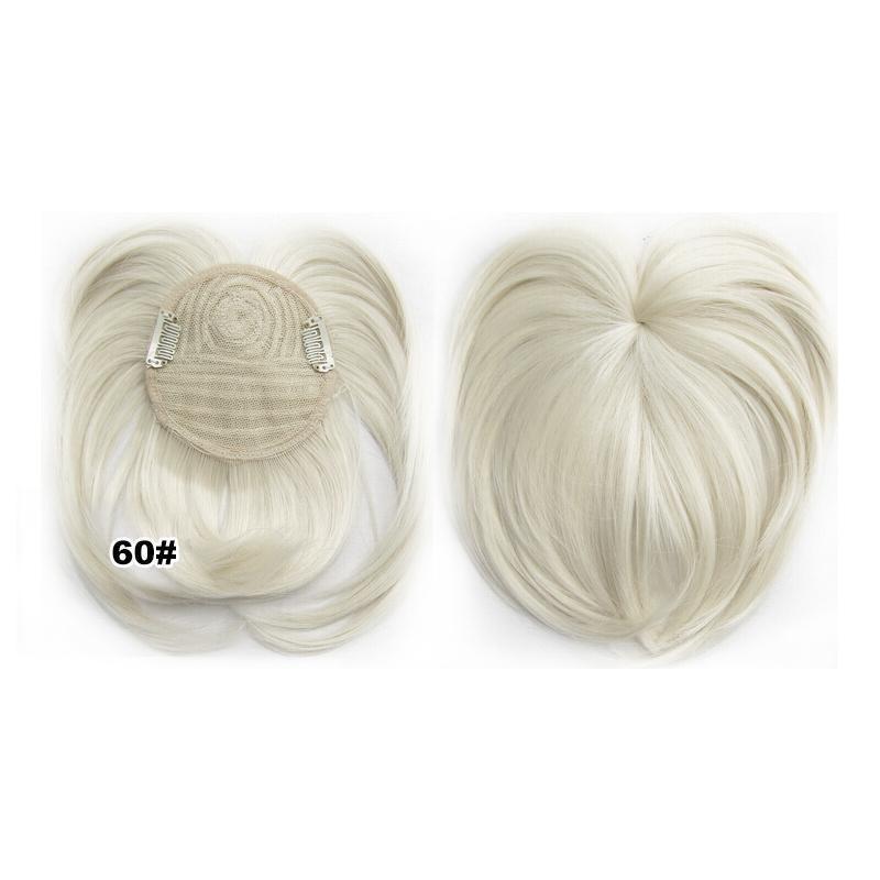 Topper para el cabello con clip sedoso