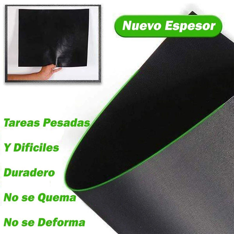 100% Antiadherente Alfombrilla para Barbacoa, 2 Unidades