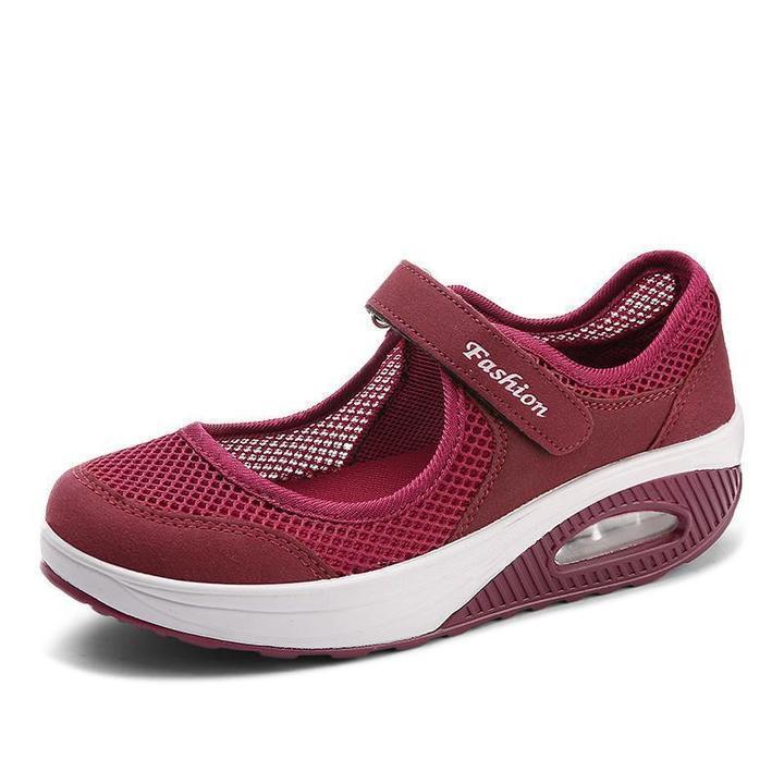 ComoVidaâ„?Zapatos femeninos de malla transpirable con Amortiguador de aire