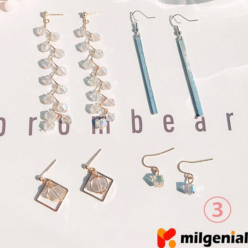 Juego de 4 pares de pendientes diferentes