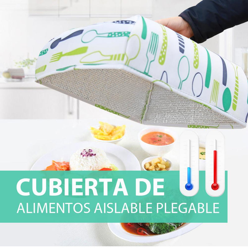 Cubierta de comida aislante plegable