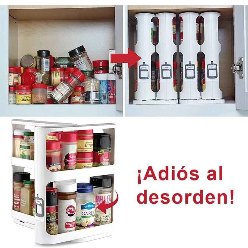 Bastidor de almacenamiento giratorio multifunción