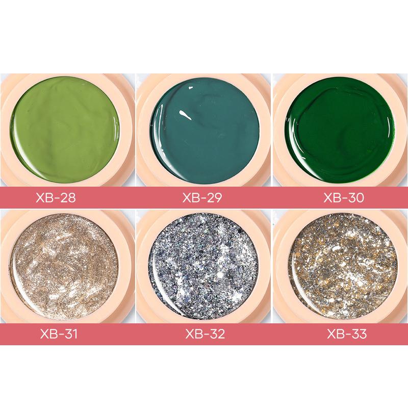 Esmalte de uñas de gel sólido de 33 colores