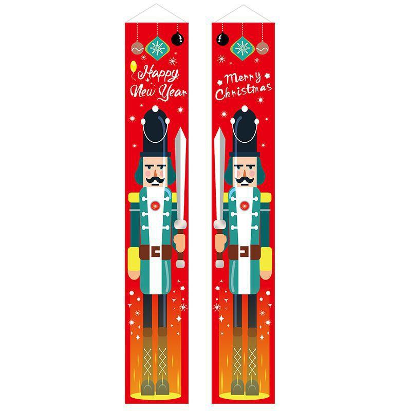 Pareado de cortina de Navidad (1 par)