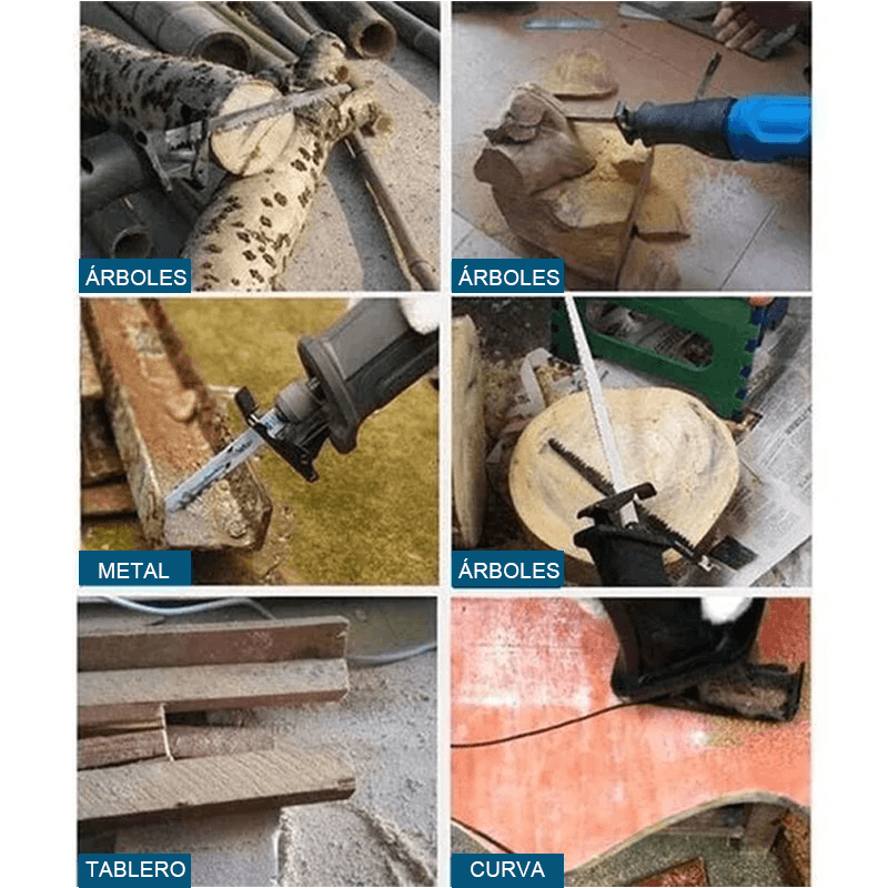 Juego de sierra recíproca de taladro eléctrico(6 Piezas)