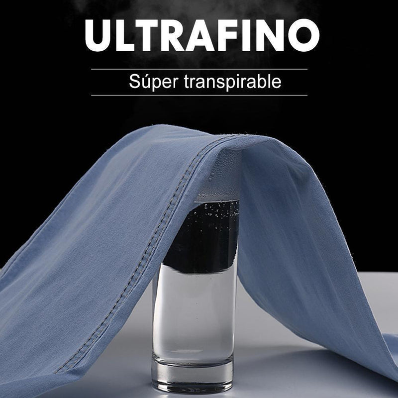 ComoVidaâ„?Pantalones Vaqueros Ultraligeros Transpirables Micro-Elásticos Para Hombre