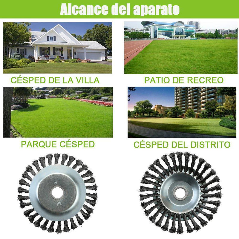 Cortadora y planificador de césped de jardín