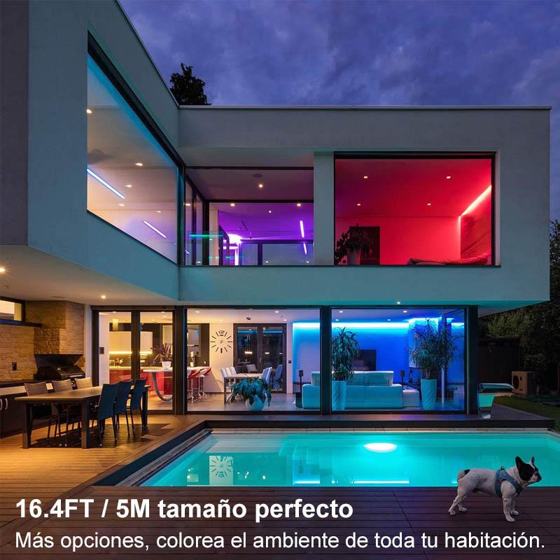 Tira de luz de control remoto LED de colores