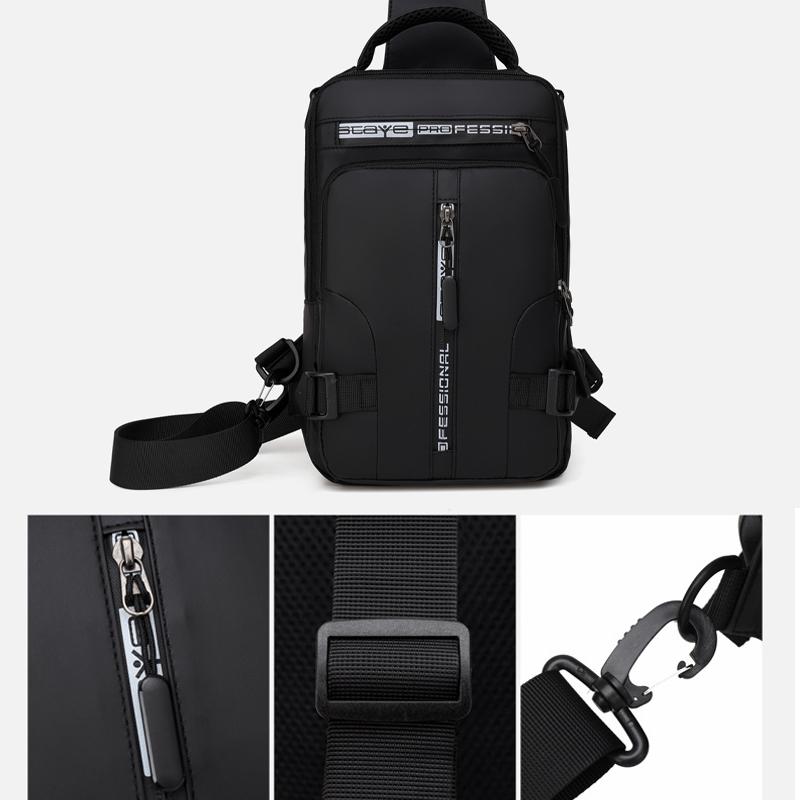 Bolsa de hombro multiusos con puerto de carga