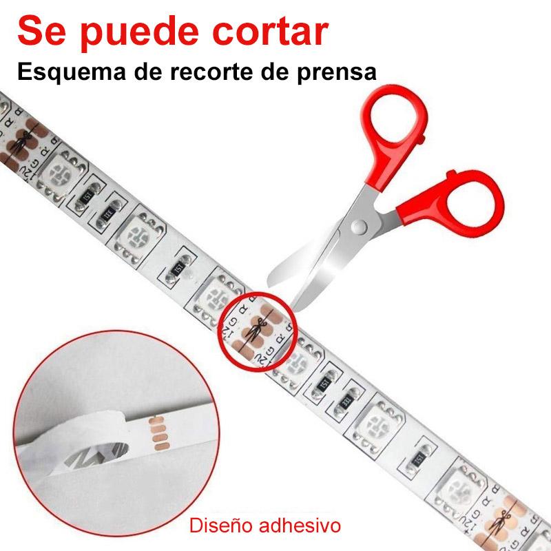 Tira de luz de control remoto LED de colores