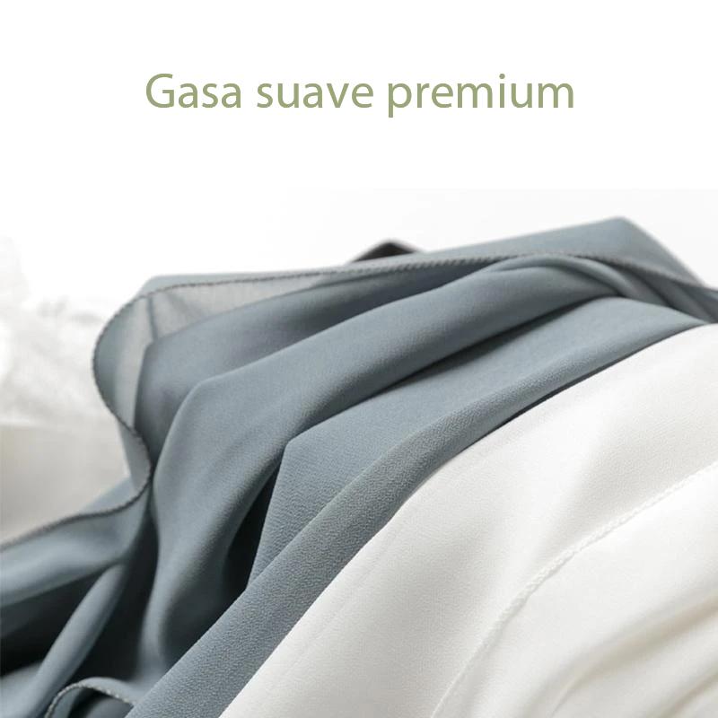 Pantalones anchos de gasa de seda hielo