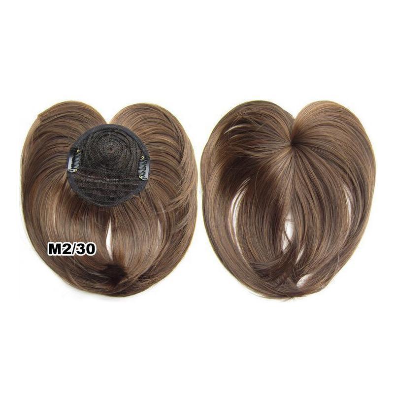 Topper para el cabello con clip sedoso