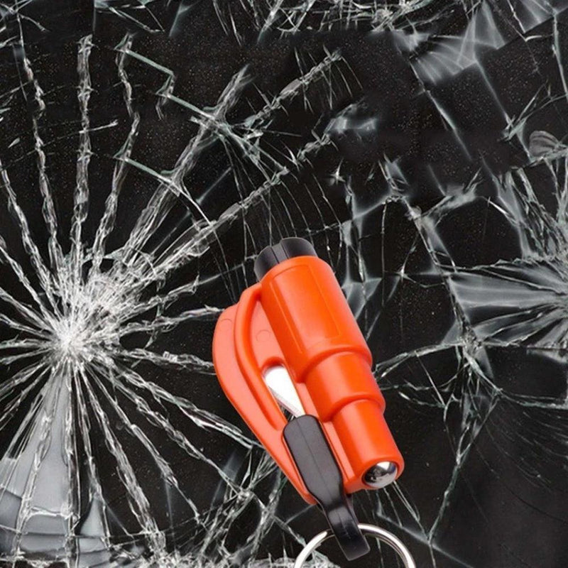 Llavero de seguridad para la vida del coche tres en uno