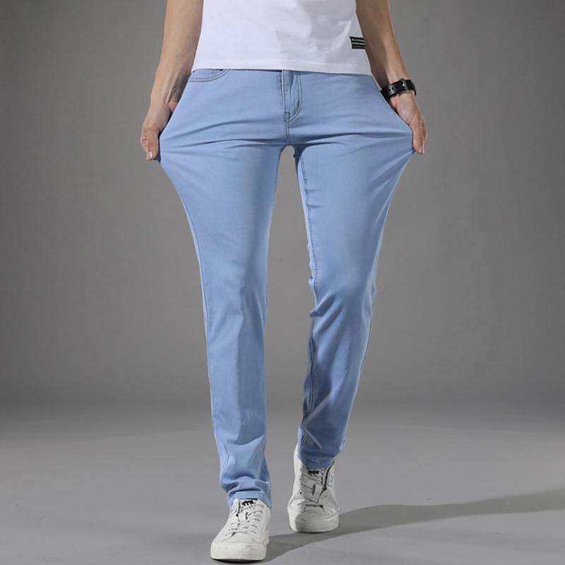 ComoVidaâ„?Pantalones Vaqueros Ultraligeros Transpirables Micro-Elásticos Para Hombre