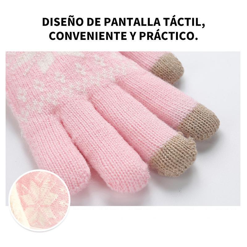 Guantes con pantalla táctil de lana extracaliente