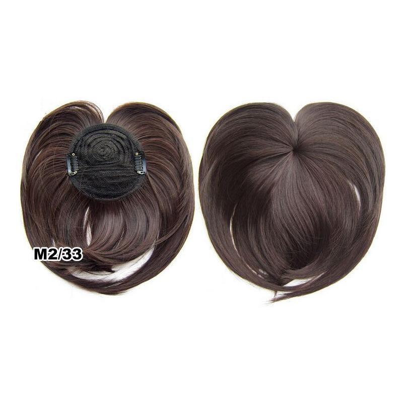 Topper para el cabello con clip sedoso
