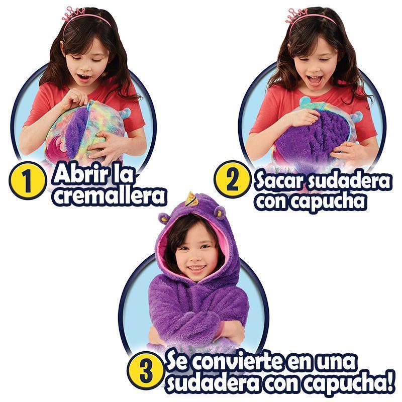 Sudadera con capucha con forma de mascotas extragrande, cómoda y cálida para niños