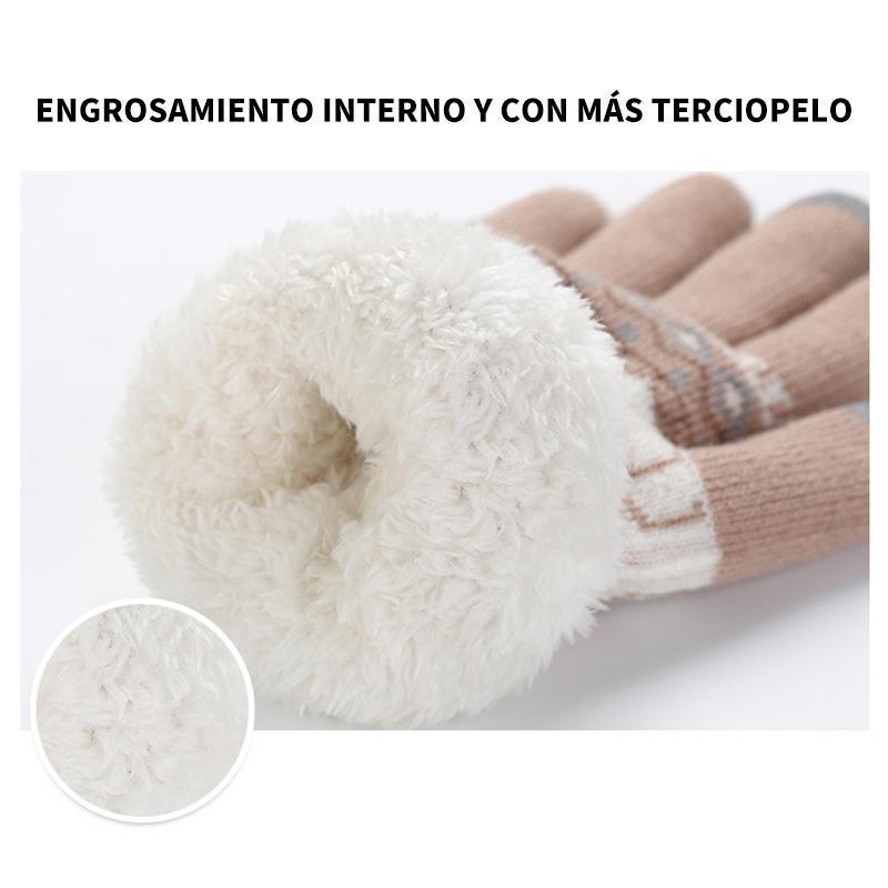 Guantes con pantalla táctil de lana extracaliente