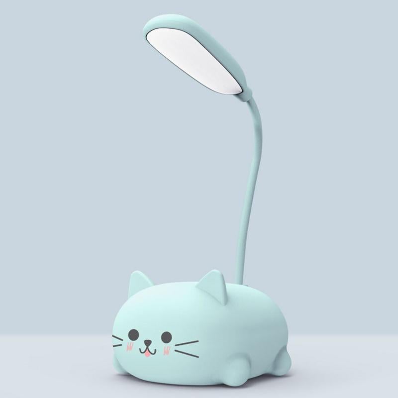 Lámpara de escritorio LED de gato de dibujos animados