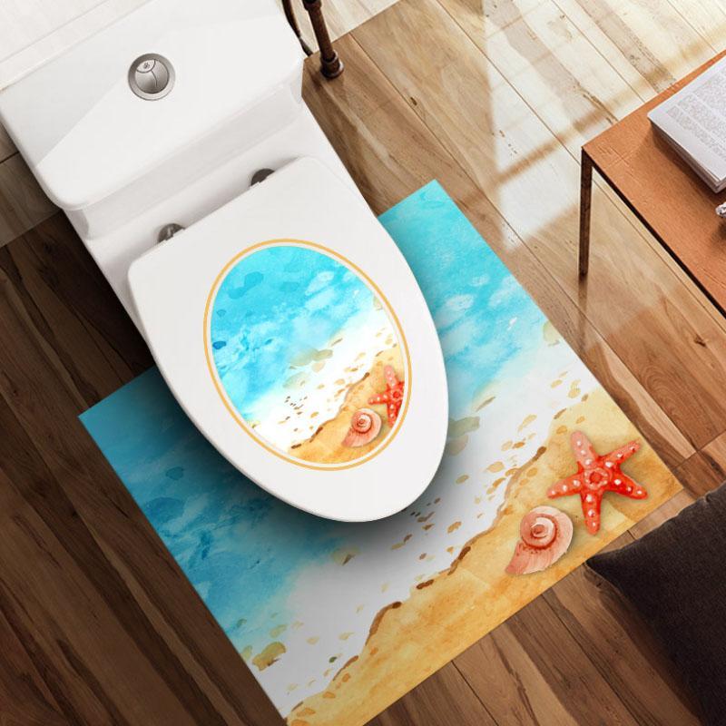 Pegatinas de piso de baño a prueba de agua