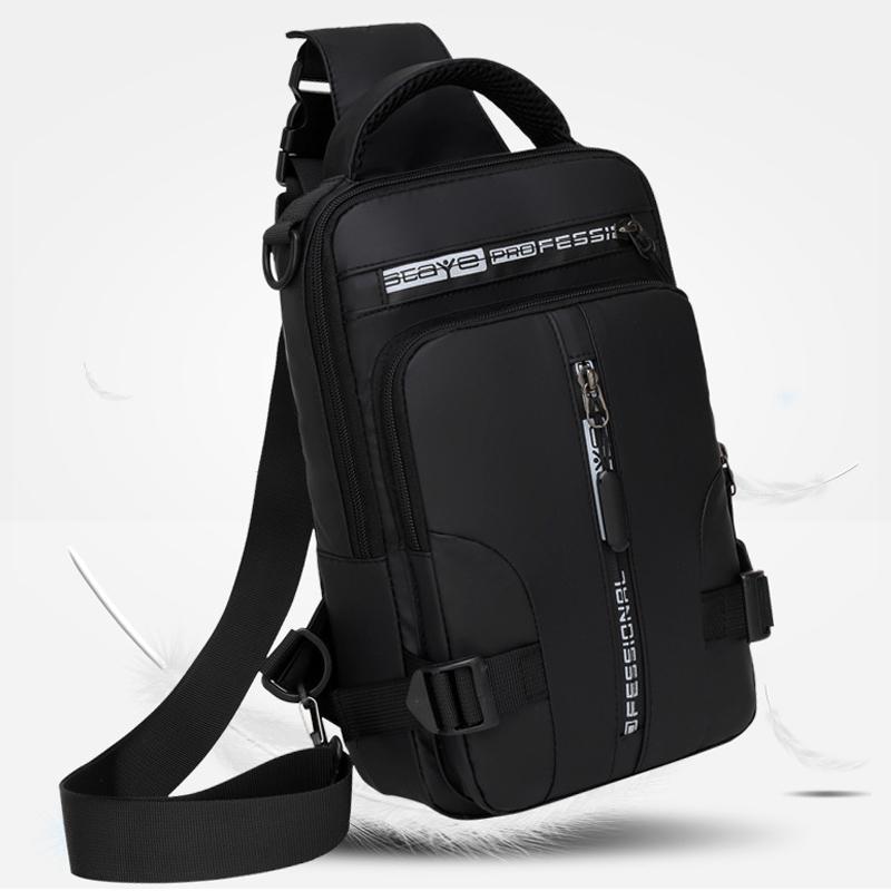 Bolsa de hombro multiusos con puerto de carga