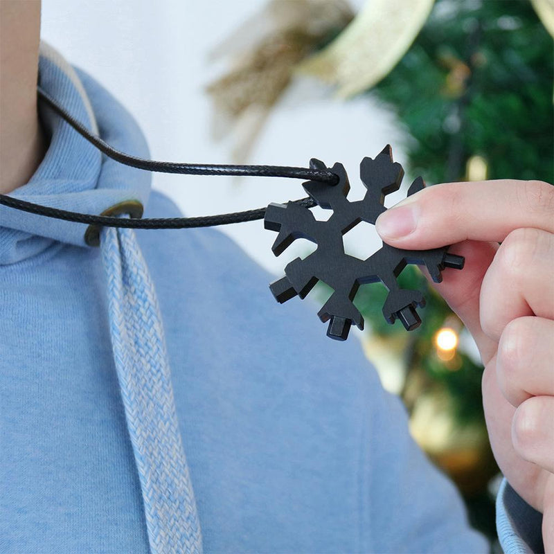 18-En-1 Multifuncional Herramienta en Forma de Nieve (Embalaje para Regalo)