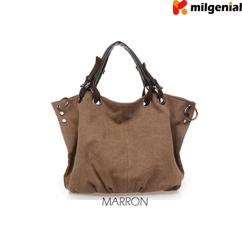 Bolso de la mano con gran capacidad y tirante