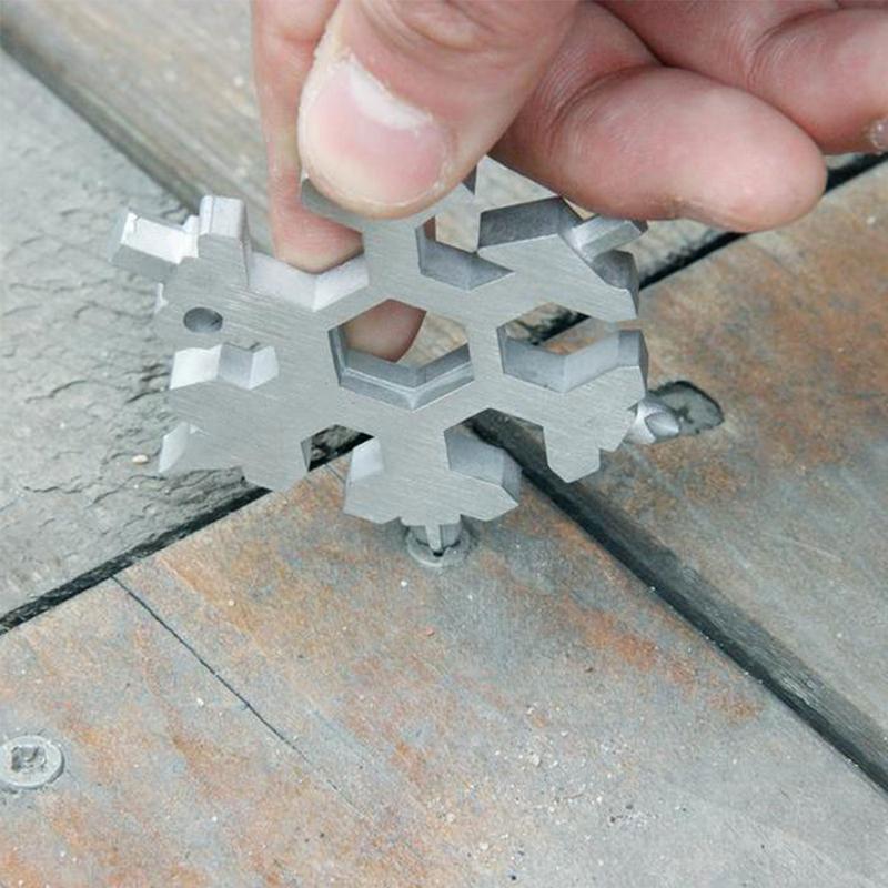 18-En-1 Multifuncional Herramienta en Forma de Nieve (Embalaje para Regalo)