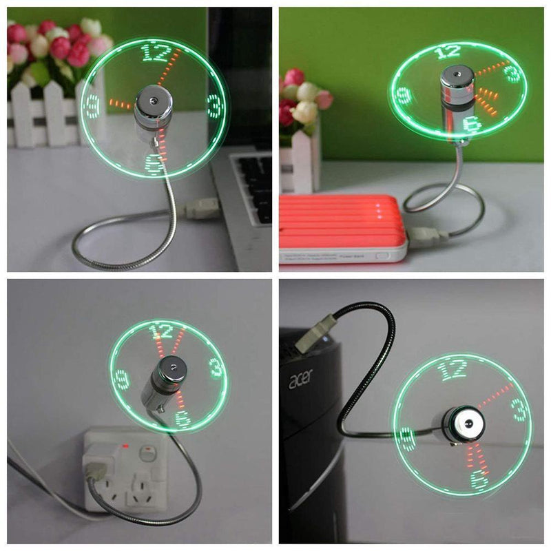 Ventilador USB, Ventilador LED programable para PC, portátil, Escritorio