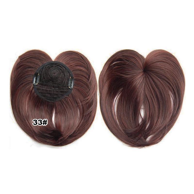 Topper para el cabello con clip sedoso
