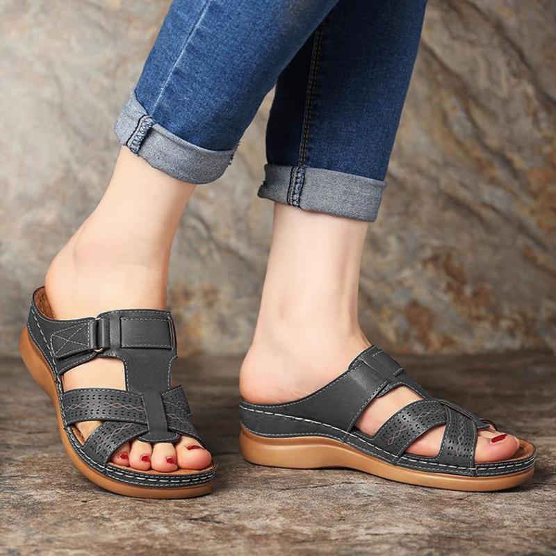 ComoVidaâ„?Sandalias de punta abierta de moda verano para mujeres