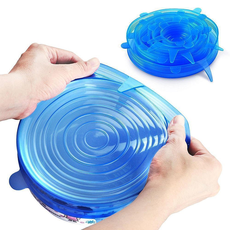 Tapas Elásticas de Silicona , 6 piezas
