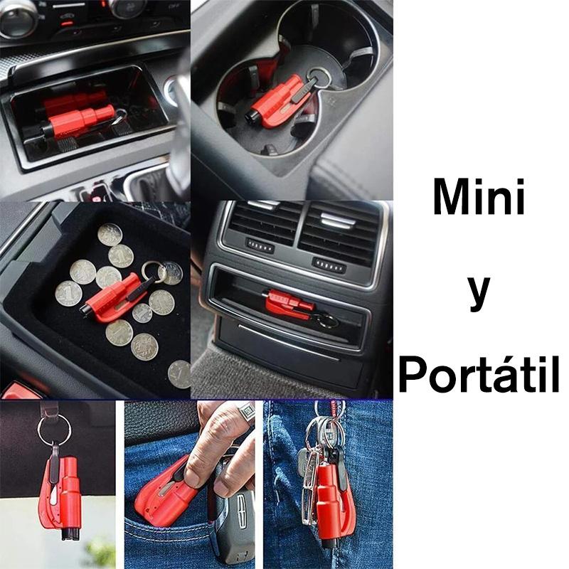 Llavero de seguridad para la vida del coche tres en uno