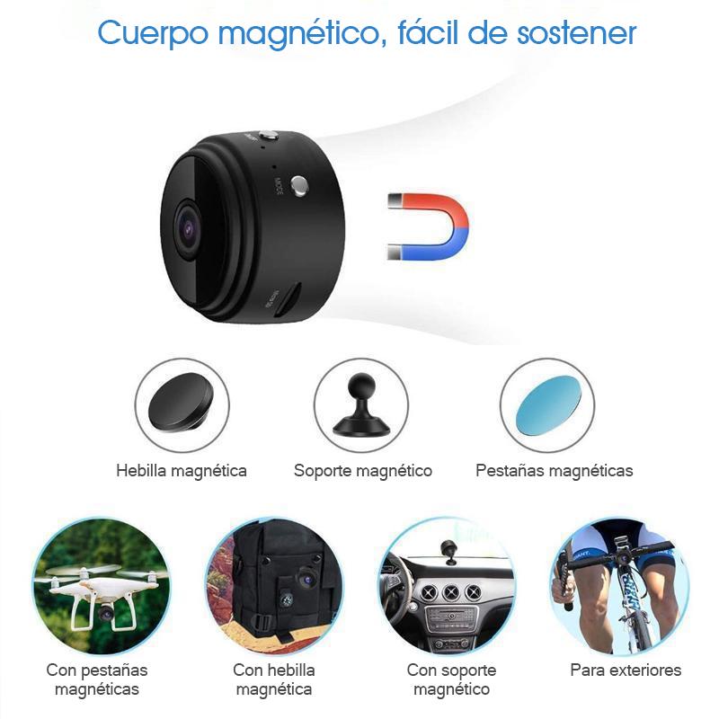 Mini cámara WiFi magnética 1080p