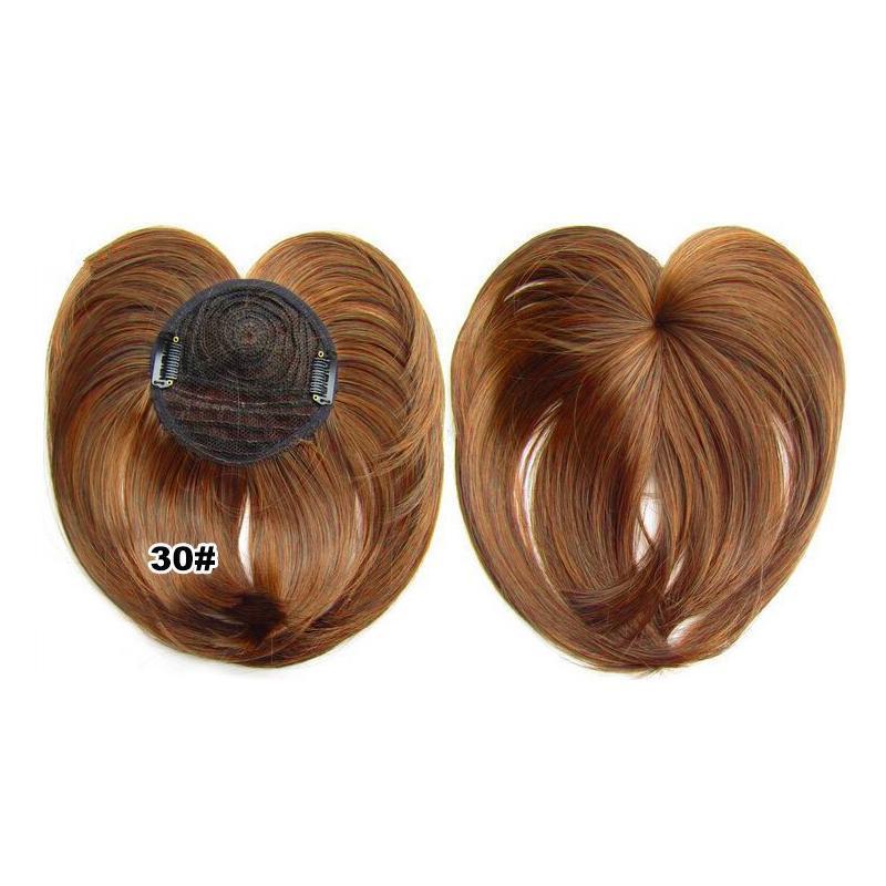 Topper para el cabello con clip sedoso