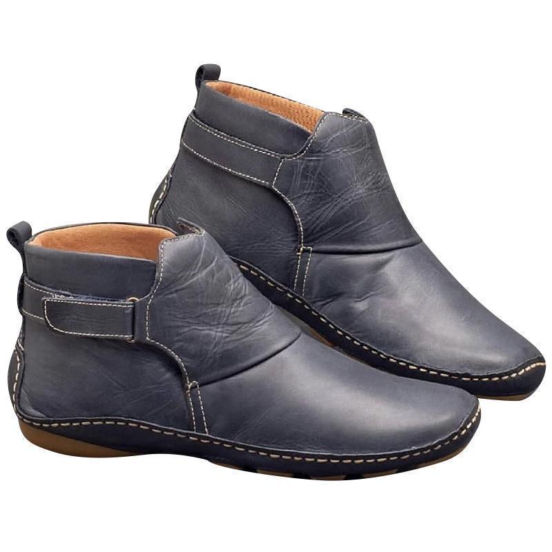 Botines casuales y cómodos de cuero suave