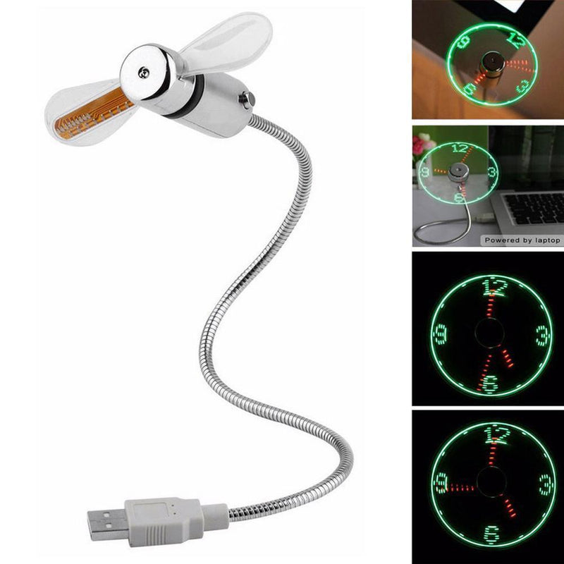 Ventilador USB, Ventilador LED programable para PC, portátil, Escritorio