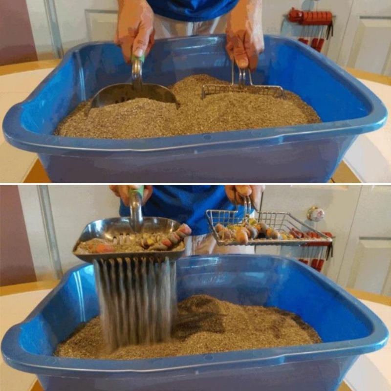 Cuchara para filtro de arena para gatos Premium