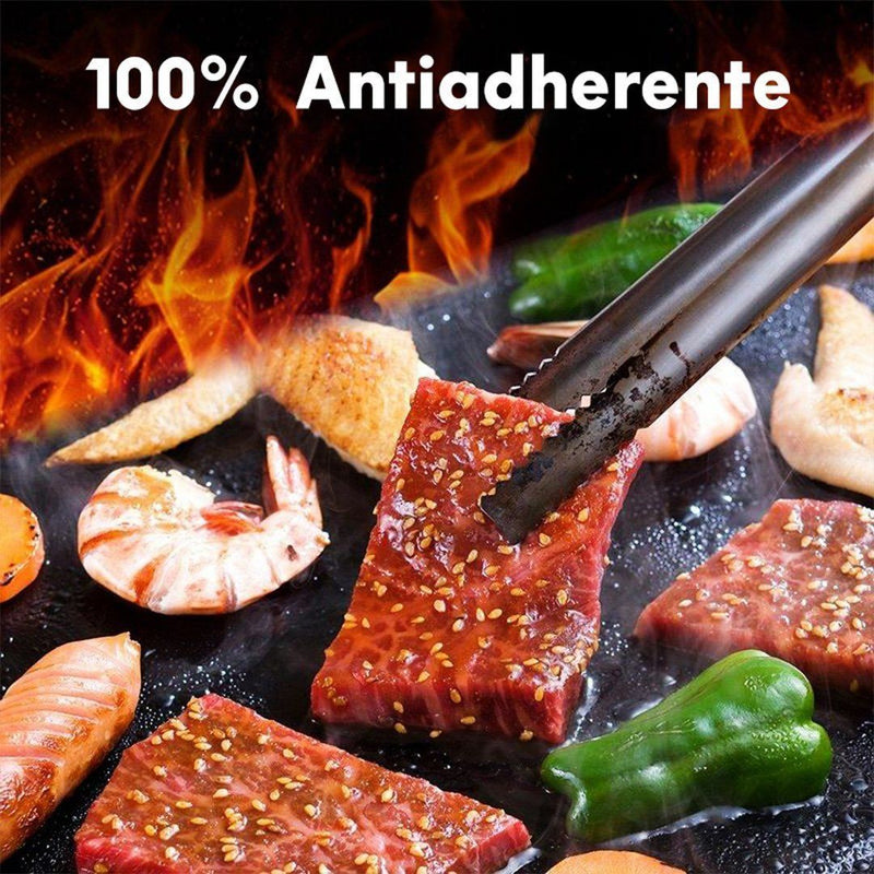 100% Antiadherente Alfombrilla para Barbacoa, 2 Unidades